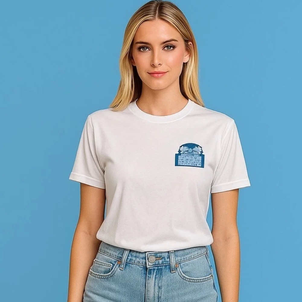 A4 White T-Shirt, Size M, Short Sleeve